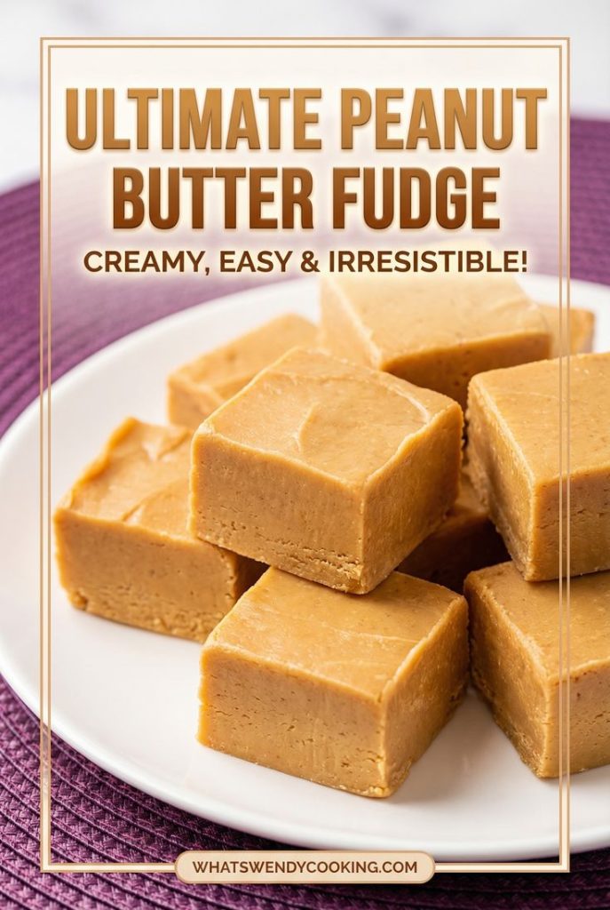 Peanut butter fudge graphic for Pinterest