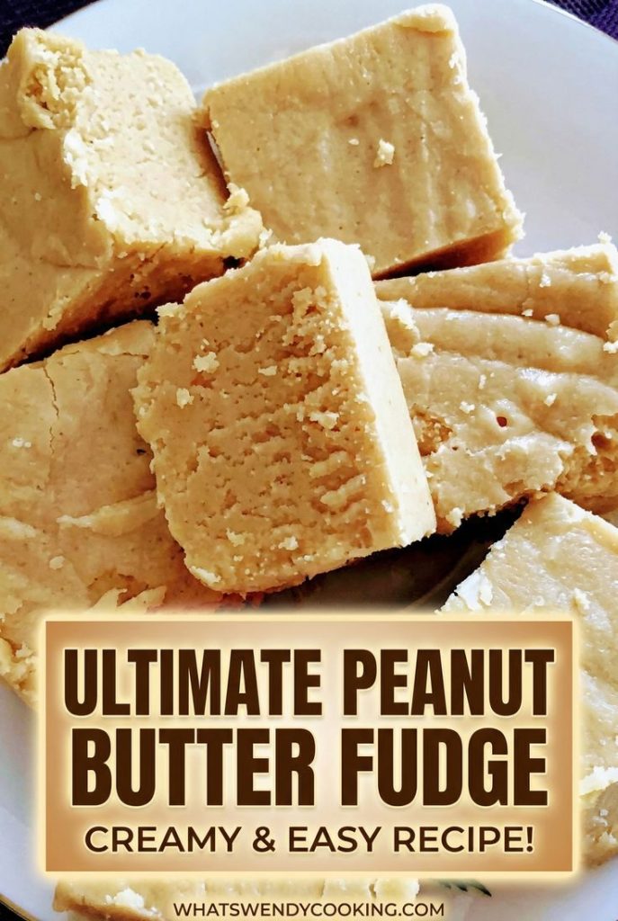 Peanut butter fudge graphic for Pinterest